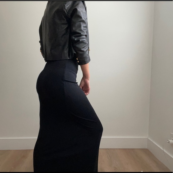 Lord & Taylor cropped leather jacket - Picture 4 of 14